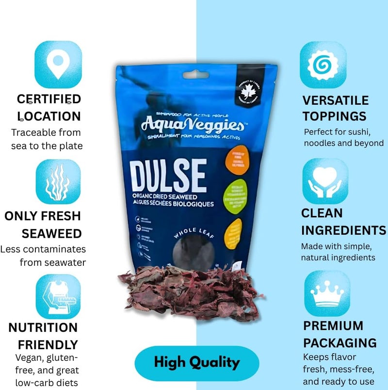 Aqua Veggies Organic Atlantic Whole Leaf Dulse - 4 oz - Image 5